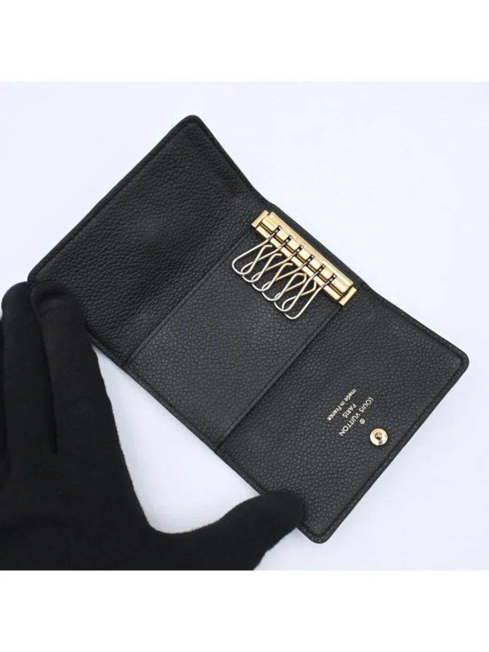 Louis Vuitton Monogram Empreinte Multicles 6 Key Case Black Key Holder